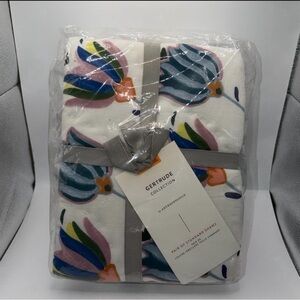 NEW Gertrude Collection by Anthropologie Pair of Standard Shams